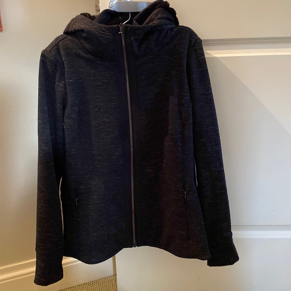 Athleta Luxe Victory Hoodie Faux Fir